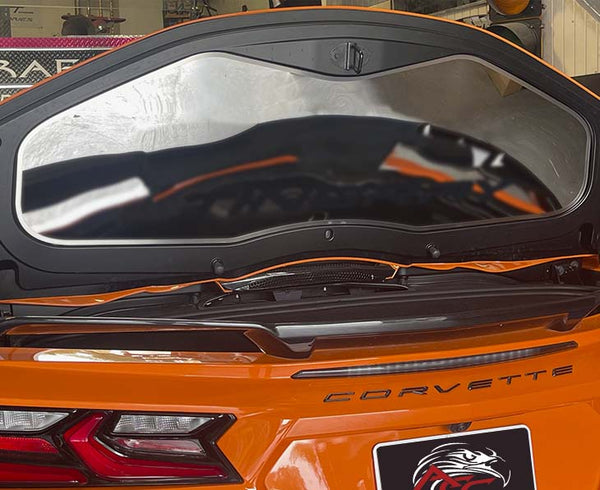 C8 HTC CORVETTE TRUNK PANEL PLAIN POLISHED | BRUSHED FRAME