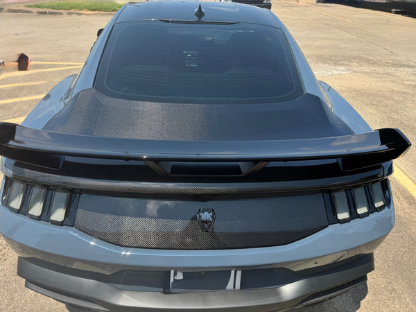 2024 + Mustang Double Sided Carbon Fiber Type OE Decklid Trunk