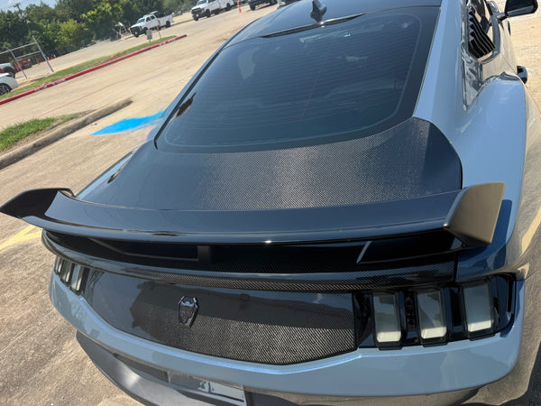 2024 + Mustang Double Sided Carbon Fiber Type OE Decklid Trunk