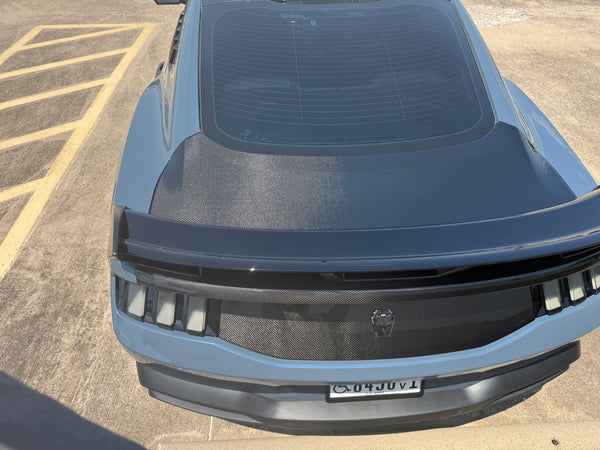 2024 + Mustang Double Sided Carbon Fiber Type OE Decklid Trunk