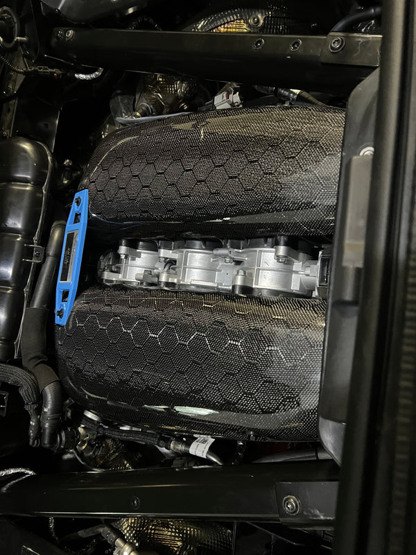 Hex Pattern Carbon Fiber LT6 Intake Manifold Covers