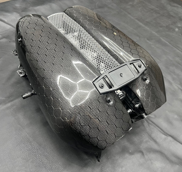 Hex Pattern Carbon Fiber LT6 Intake Manifold Covers