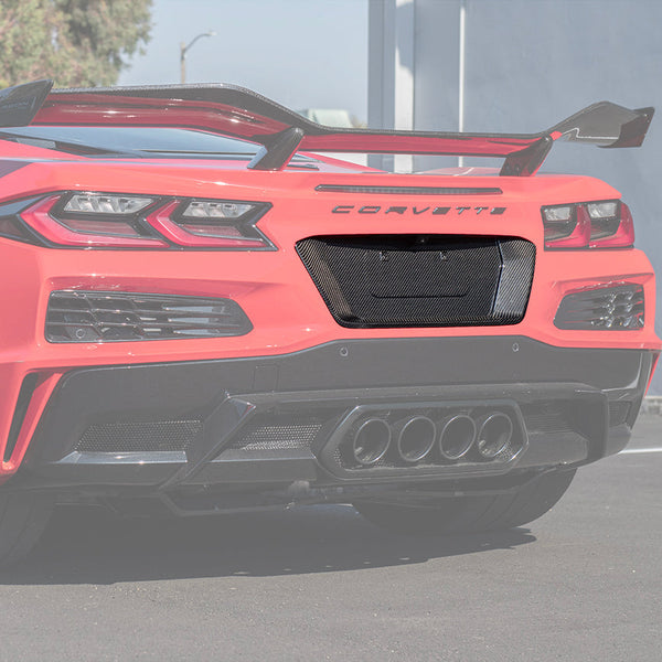 Corvette C8 Z06 License Plate Backing Carbon Fiber