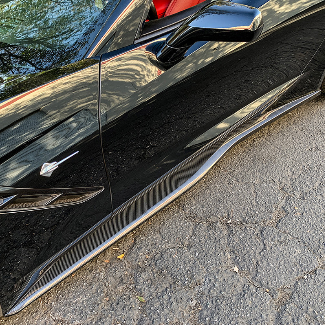 2014-19 Corvette C7 Z06 Conversion Side Skirts Rocker Panels