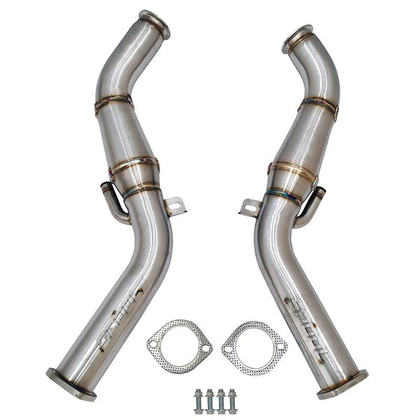 Spool VR30DDTT Full 4 Inch Downpipes Upgrade [Race Downpipes] | Infiniti Q50 Q60 RZ34 [VR30]