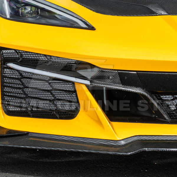 Corvette C8 Z06 Models | Carbon Fiber Sequential LED DRL Light Bar Bezel Insert