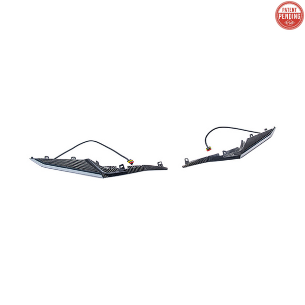 Corvette C8 Z06 Models | Carbon Fiber Sequential LED DRL Light Bar Bezel Insert
