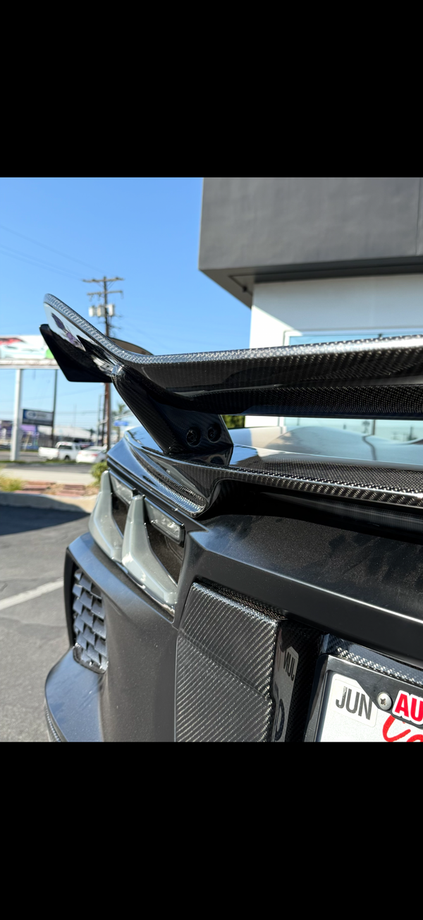 2020-2026 Corvette C8 Type-Z06 Z07 Style Rear Spoiler 2pc For Z06 / ERay Carbon Fiber