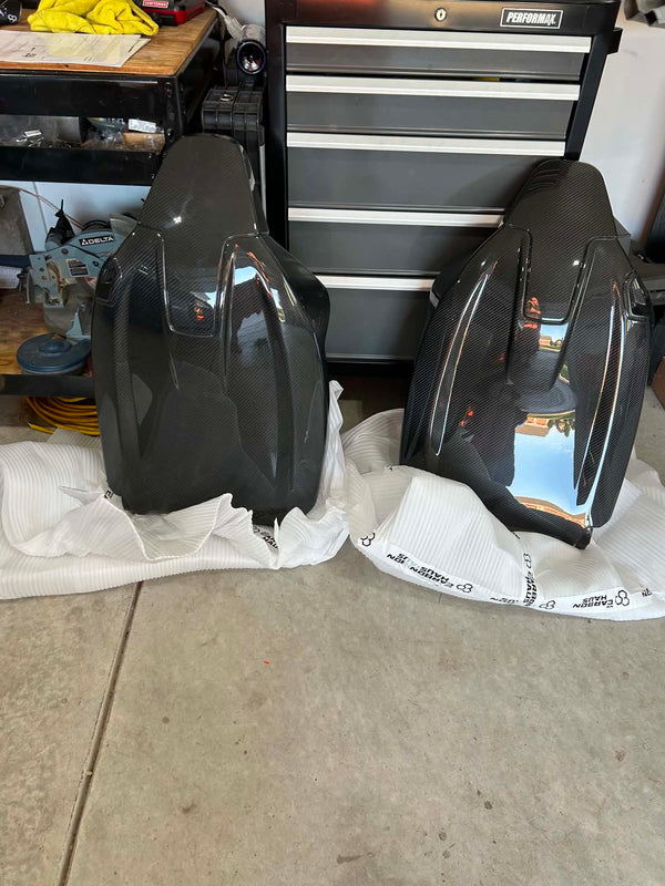 G8X Dry Carbon Fiber Seat Back Replacement Set