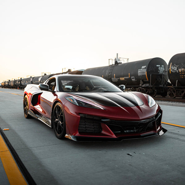 2020-2026 Corvette C8 Stingray Z06 Track Package 15pcs Full Conversion Front Bumper Body Kit