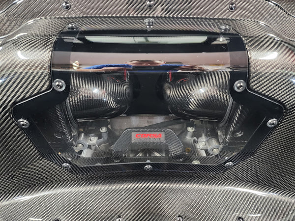 Corsa 23+ Chevrolet Corvette C8 Z06 Carbon Fiber Air Intake w/ DryTech Filter
