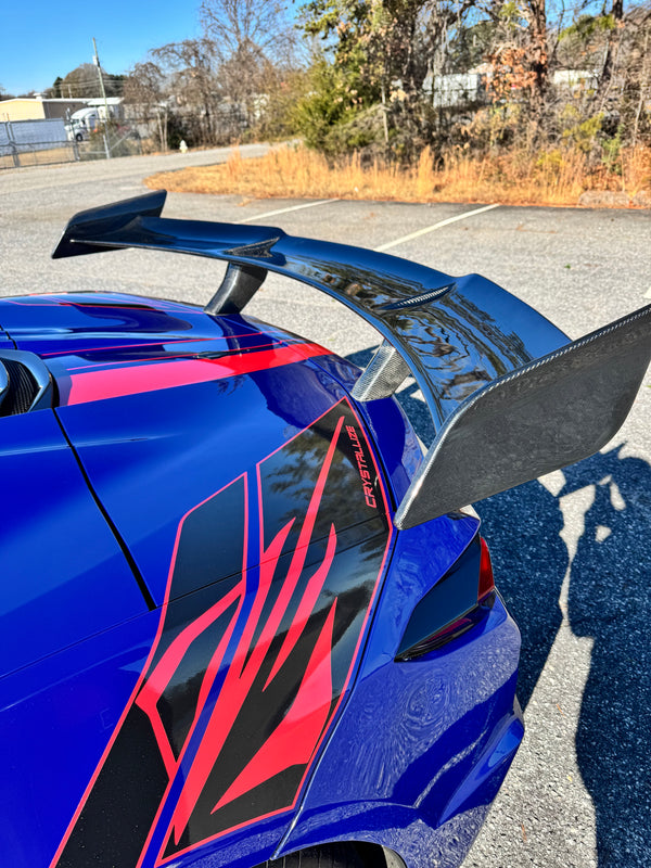AGM C8 Corvette Z06/ERay ZR1 High Wing (Visible Carbon / Carbon Flash Metallic)
