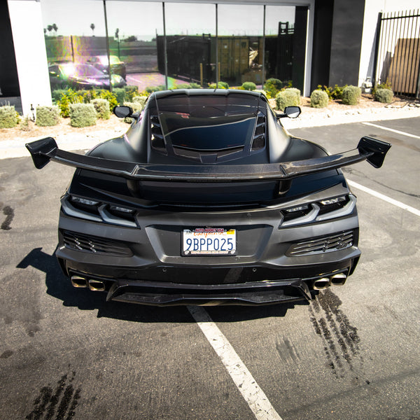 2020-2025 Corvette C8 Type-ZR1 Carbon Fiber 1pc Spoiler For Stingray/Z06/E-Ray