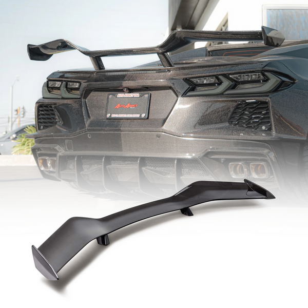2020-2026 Corvette C8 Type-Z07 Style Carbon Fiber Rear Spoiler 1pc For Stingray