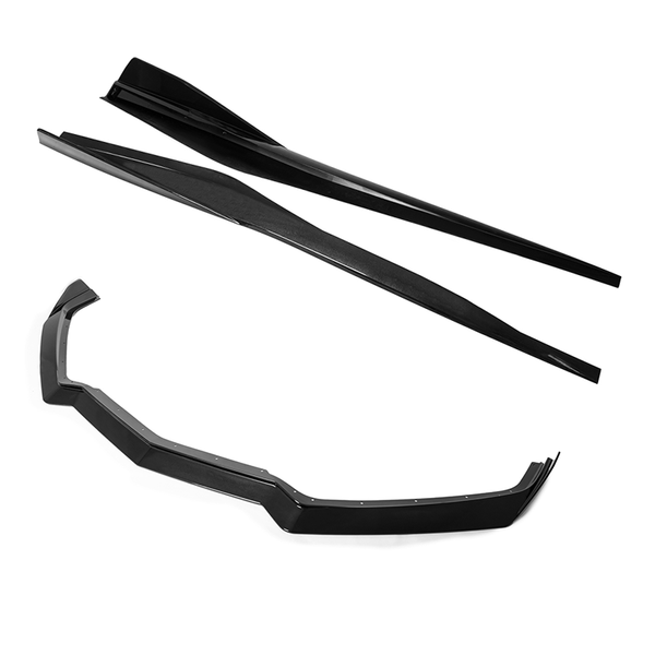 Corvette C8 Stingray Front Splitter & Side Skirts [5VM Package] Carbon Fiber