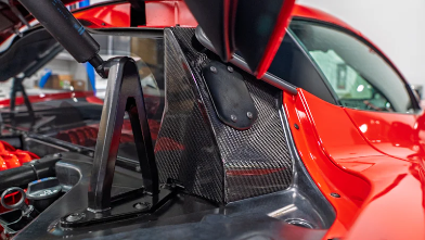 C8 Corvette O6G-Ultra B-Pillar Covers - Carbon Fiber