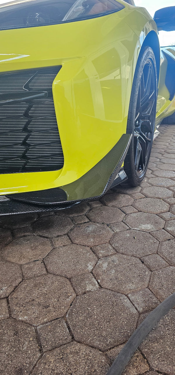 AGM C8 Corvette Z06 / ZR1 / ERay Carbon Fiber Dive Plane Canards