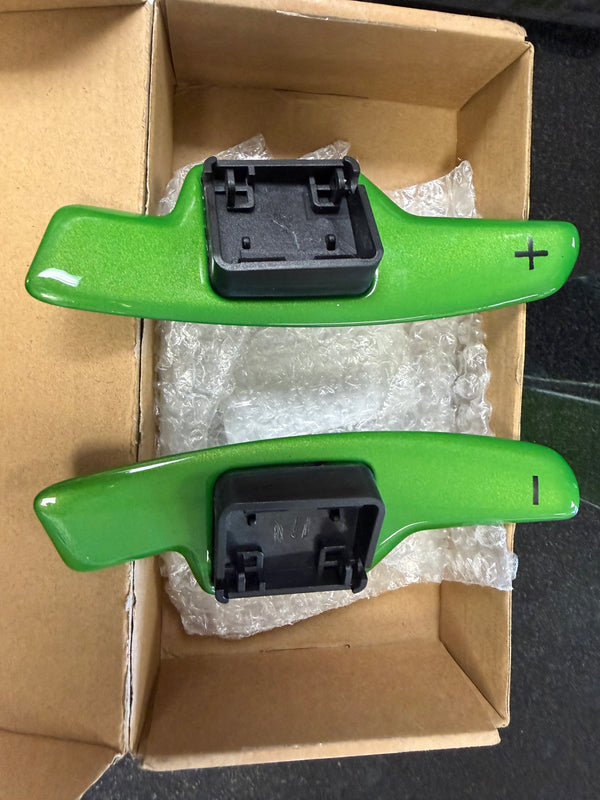 2020-20267 Corvette C8 Carbon Fiber Steering Wheel Paddle Shifter Pair Stingray ERay Z06 ZR1 Paint To Match
