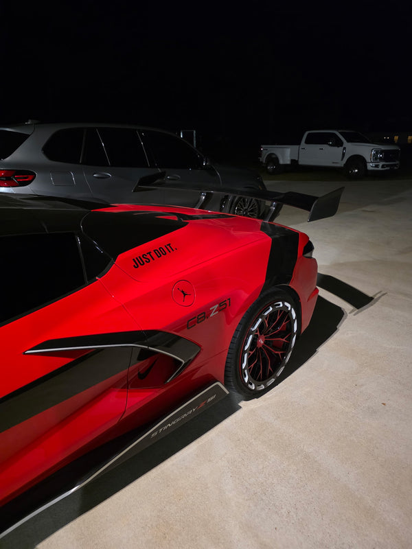 2020-2025 Corvette C8 Type-ZR1 Carbon Fiber 1pc Spoiler For Stingray/Z06/E-Ray
