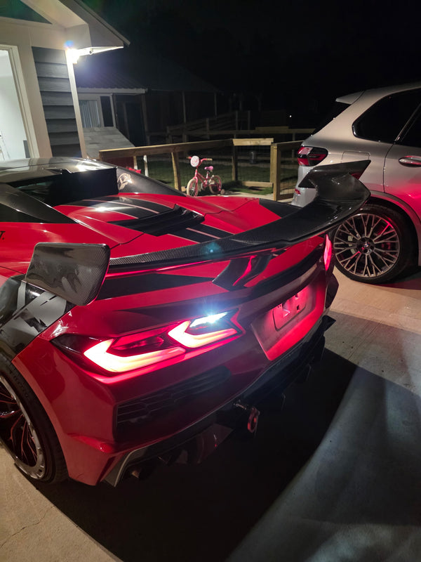 2020-2025 Corvette C8 Type-ZR1 Carbon Fiber 1pc Spoiler For Stingray/Z06/E-Ray