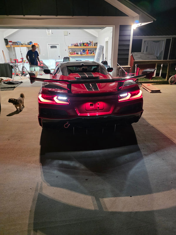 2020-2025 Corvette C8 Type-ZR1 Carbon Fiber 1pc Spoiler For Stingray/Z06/E-Ray