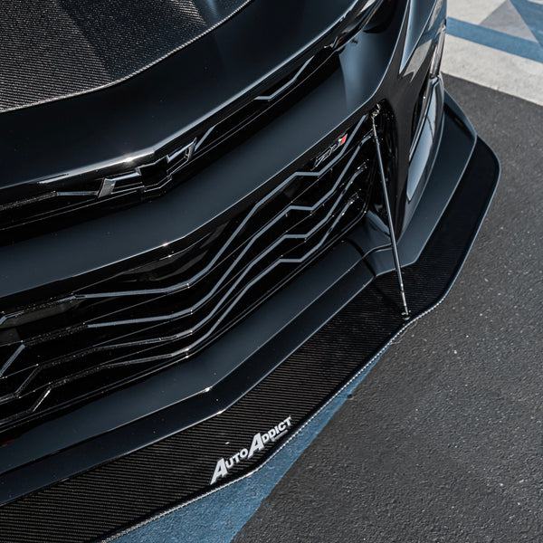 2017-2025 Chevy Camaro ZL1 Carbon Fiber Extension Splitter with Rods