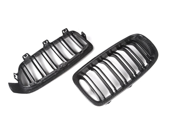 3 Series F30/F31/F35 Double Slat Dry Carbon Fiber Grill