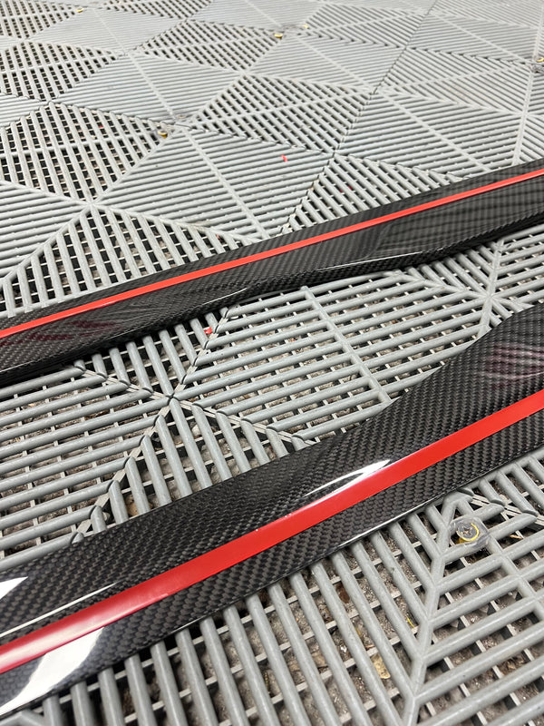 G87 Dry Carbon Fiber Side Skirt Extensions