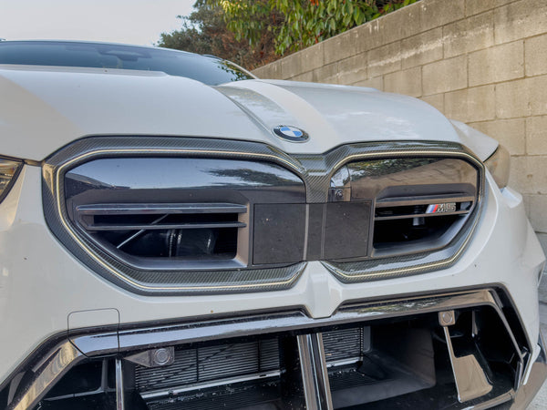 G90/G99 M5/G60 5 SERIES DRY CARBON FIBER FRONT GRILL OVERLAY TRIM
