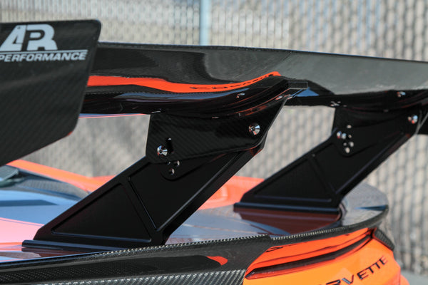 GTC-500 Carbon Fiber Adjustable Wing - Chevrolet C8 Stingray Z51 Corvette Convertible