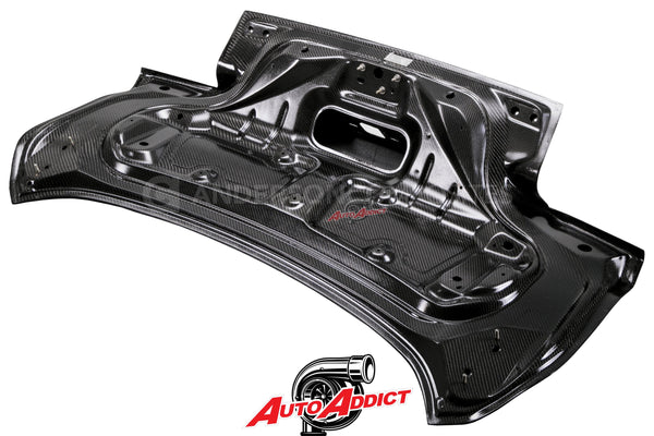 2015-2023 MUSTANG DOUBLE SIDED CARBON FIBER TYPE-ST DECKLID WITH INTEGRATED SPOILER