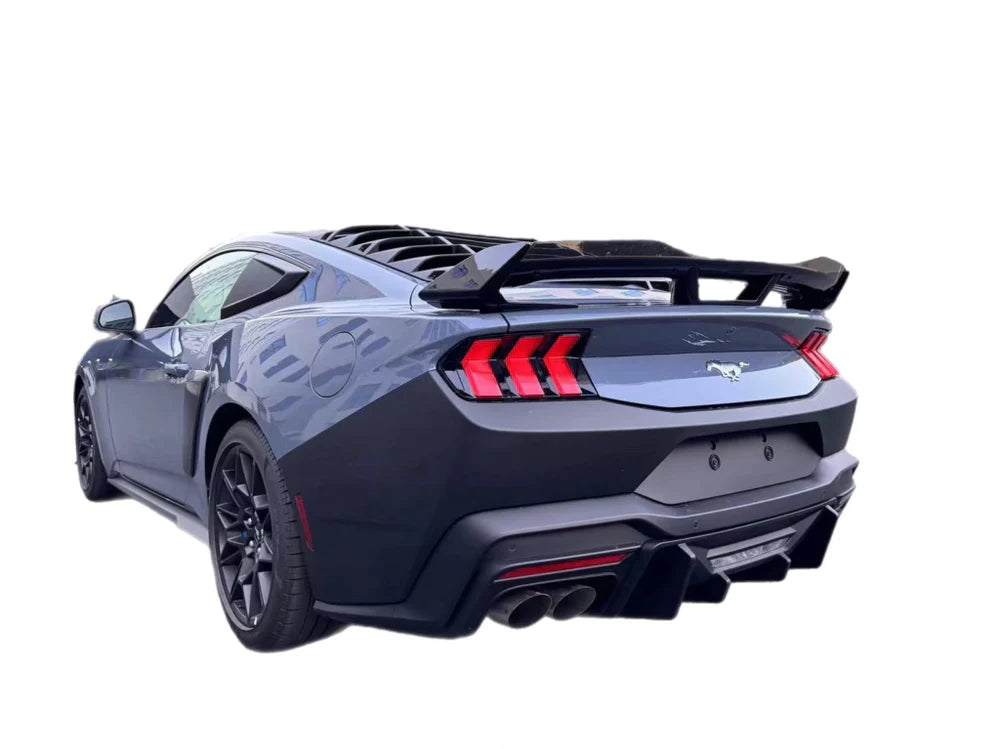 2024+ Ford Mustang Dark Horse Rear Spoiler Gloss Black ABS