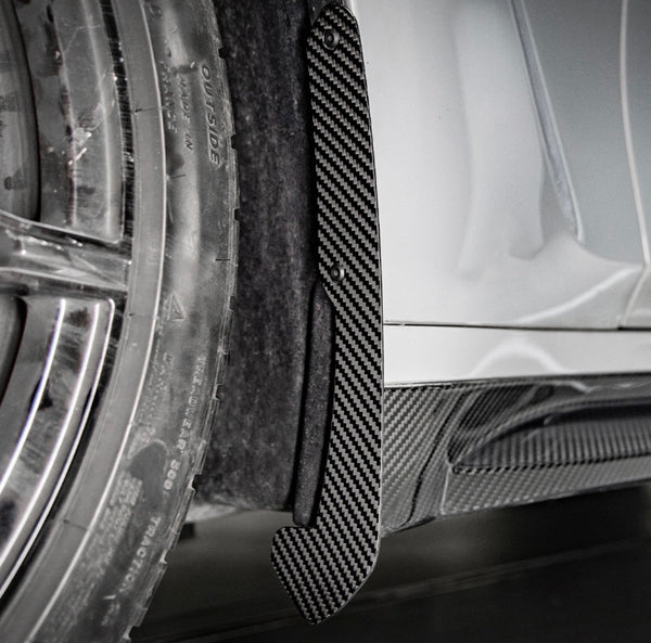 G8X SQ Dry Carbon Fiber Front Mud Flaps