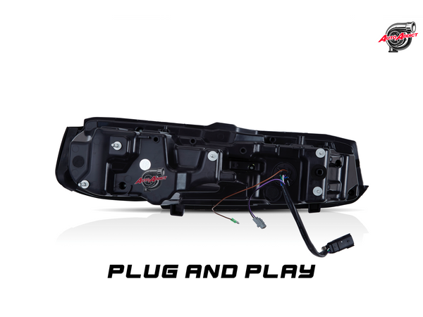 2019-2025 CHEVY CAMARO UMBRA LED TAILLIGHTS GLOSS BLACK/SMOKE LENS