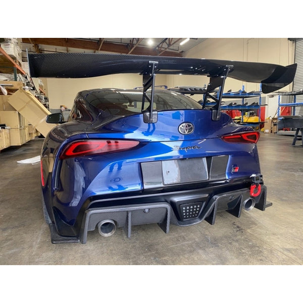 Carbon Fiber Toyota Supra A90 License Plate Backing 2020-2023