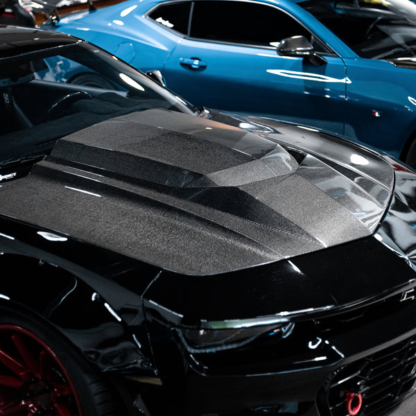 2010-2015 Chevy Camaro Type-ZR Carbon Fiber Double Sided Hood