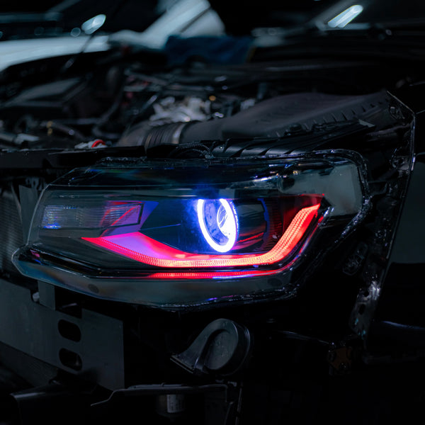 2016-2018 Chevy Camaro RGB OEM Replica Projector Headlights – Custom RGBW Bluetooth Control