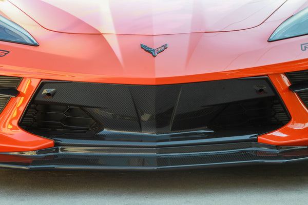 GARAGE SALE - Carbon Fiber Front Bumper Center Bezels Chevrolet Corvette C8