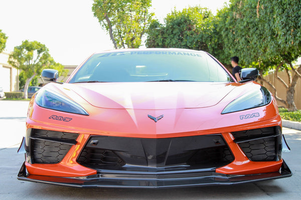 GARAGE SALE - Carbon Fiber Front Bumper Center Bezels Chevrolet Corvette C8