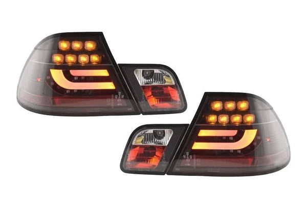 BMW 3-series E46 Coupe Black LED LightBar Taillights Set (2003-2007)