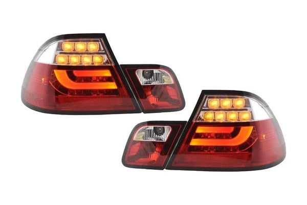 BMW 3-series E46 Coupe Red LED LightBar Taillights Set (2003-2007)