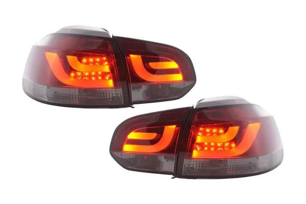 VW Golf Mk6 GTI LED Bar Red/Smoked Tail Lights V1 (2008-2014)