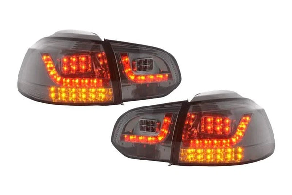 VW Golf Mk6 GTI LED Clear Smoked Tail Lights V2 LED Indicators (2008-2014)