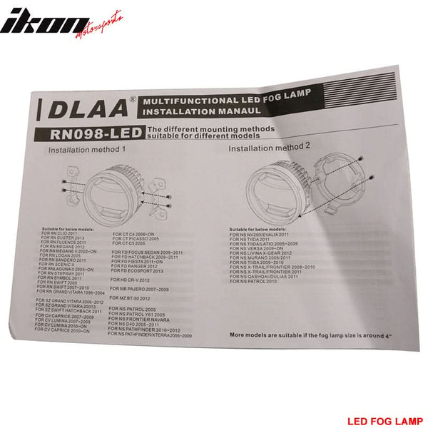 2005-2009 Ford Mustang Clear Lens Front Fog Lights Lamp W/Wire Harness