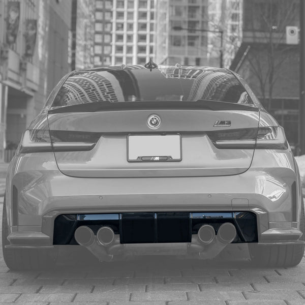 BMW 3 Series G80 M3 G82 G83 M4 Euro Version OE Style Carbon Fiber Rear Diffuser (2019 - 2024)