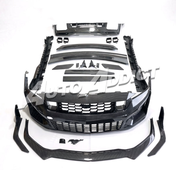 2024–2026 Mustang S650 Heritage SC™ V-Shaped Dry Gloss Carbon Fiber Track Package Program Bundle