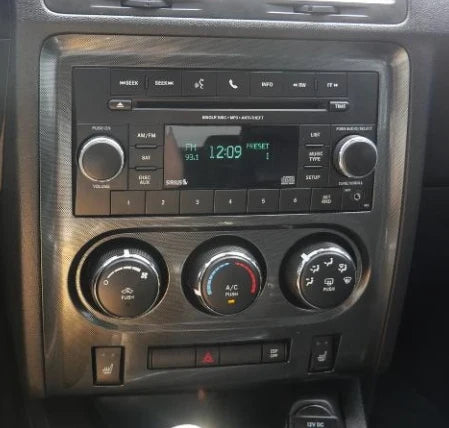 2011–2014 Dodge Challenger Wood Grain Interior Radio Cover (1 Piece)