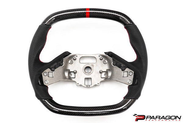 Paragon Performance C8 Corvette Z06 Style Carbon Fiber Steering Wheel - Red