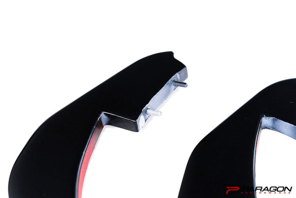 Paragon Performance C8 Corvette Rear Diffuser Strakes - Carbon Flash