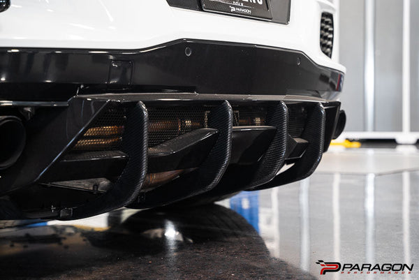 Paragon Performance C8 Corvette Rear Diffuser Strakes - Carbon Fiber